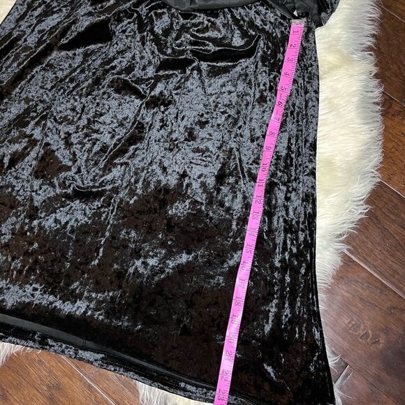 She+Sky Velour off the shoulder embroidered floral dress sz Large - Picture 6 of 6